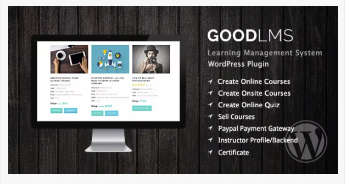 Good LMS wp plugin