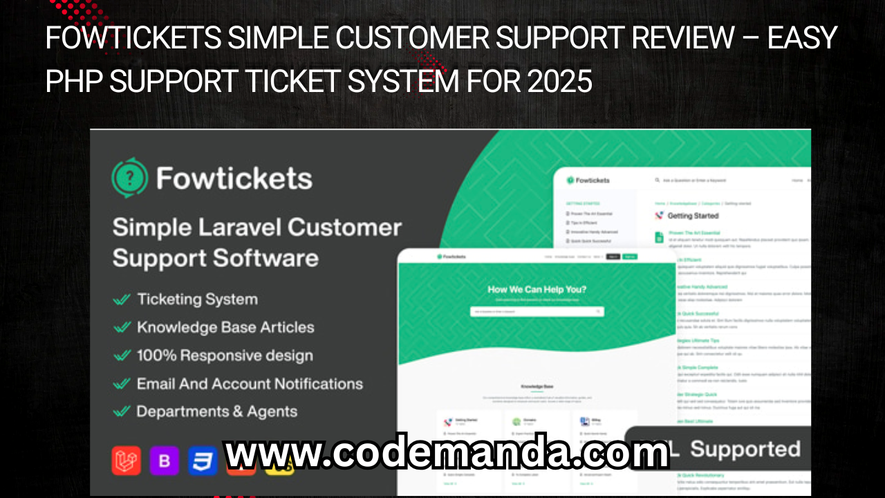 Fowtickets Simple Customer Support Review