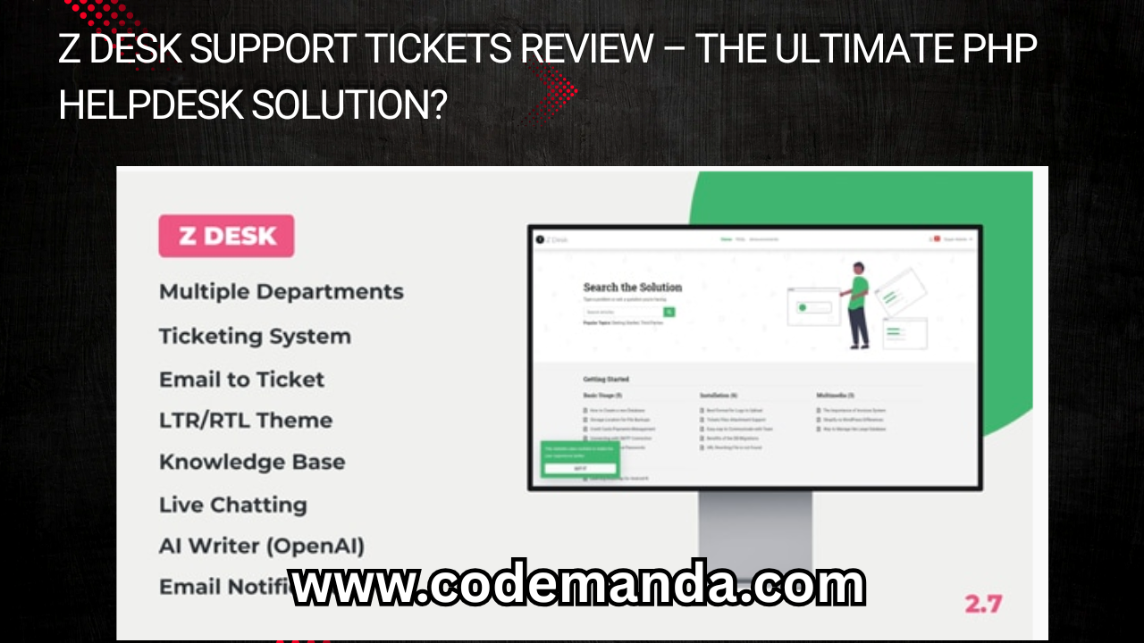 Z Desk Support Tickets Review
