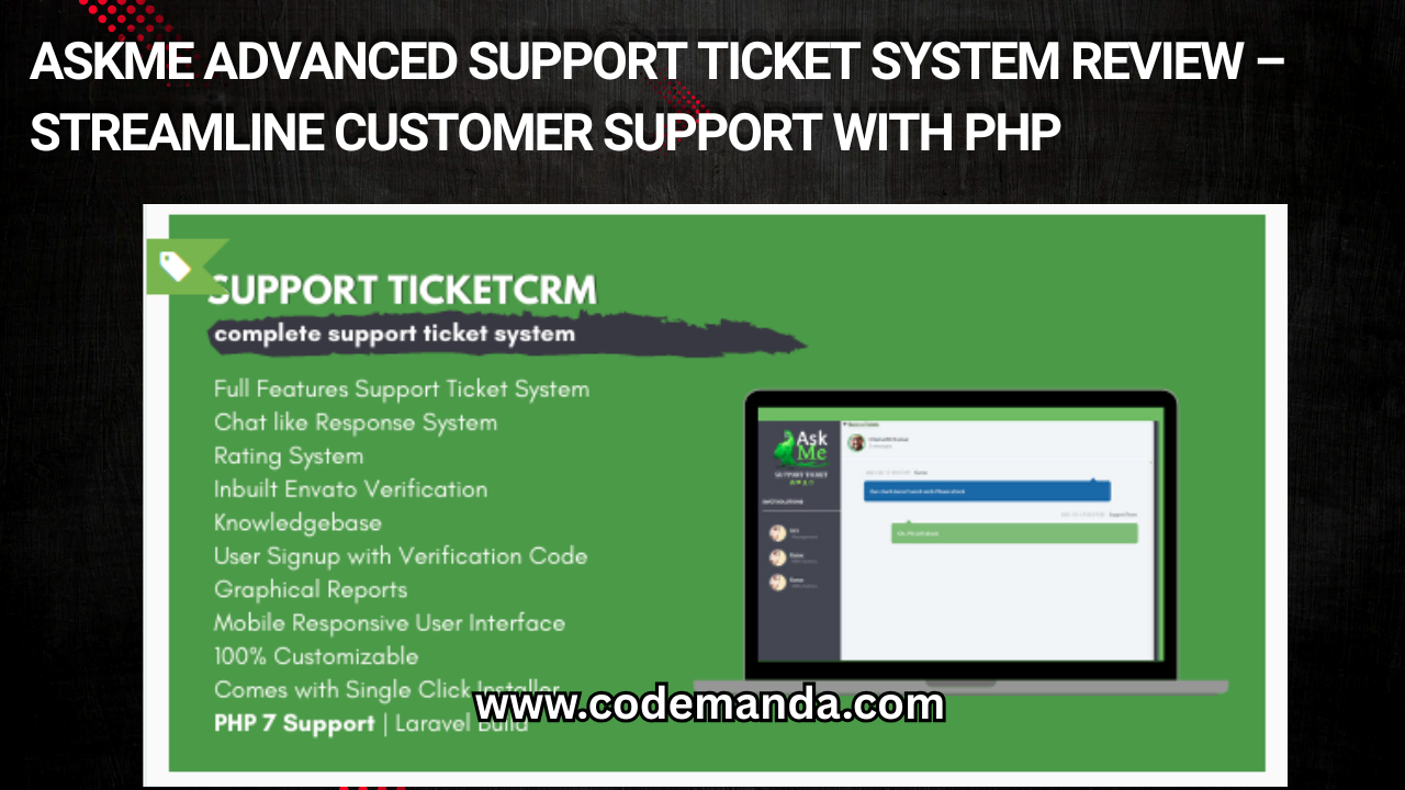 AskMe Advanced Support Ticket System Review