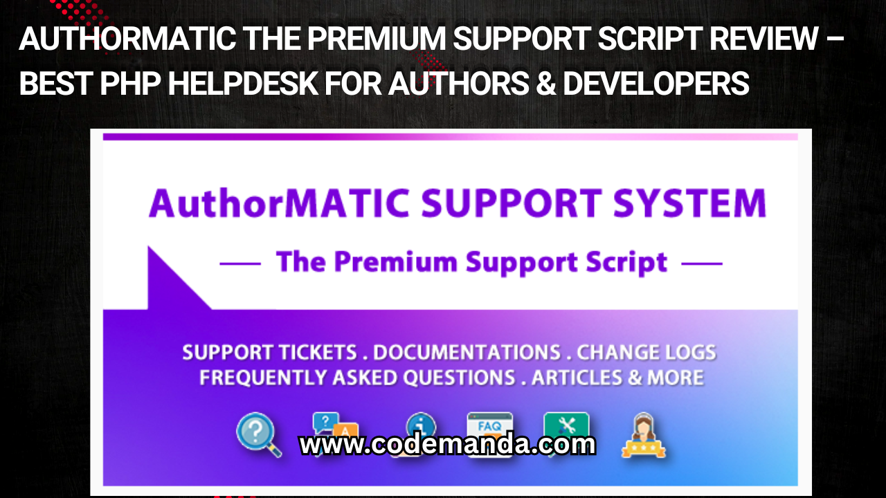 AuthorMATIC The Premium Support Script Review