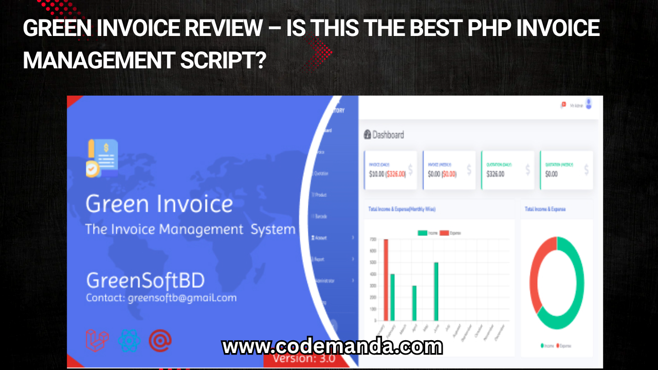 Green Invoice Review – Is This The Best PHP Invoice Management Script