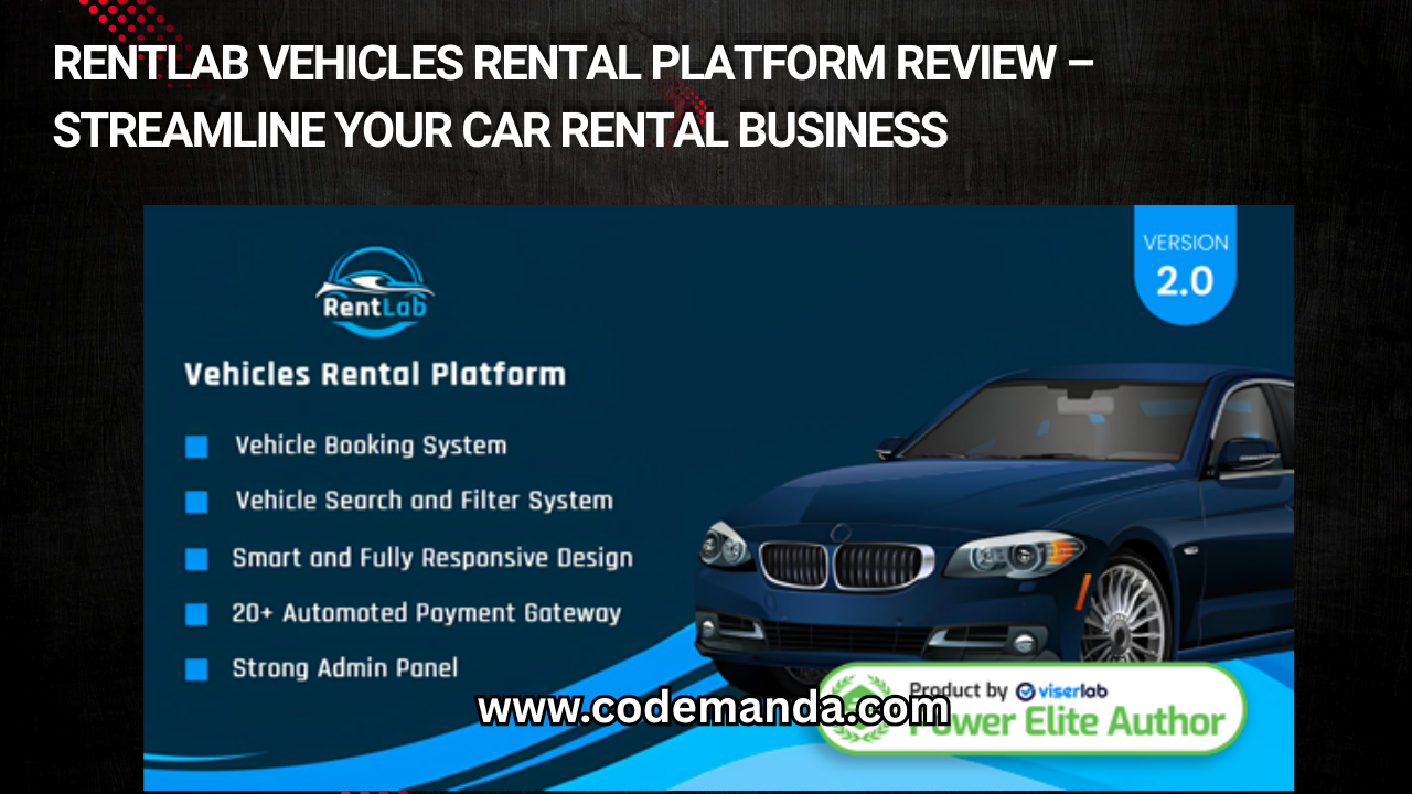 RentLab Vehicles Rental Platform Review