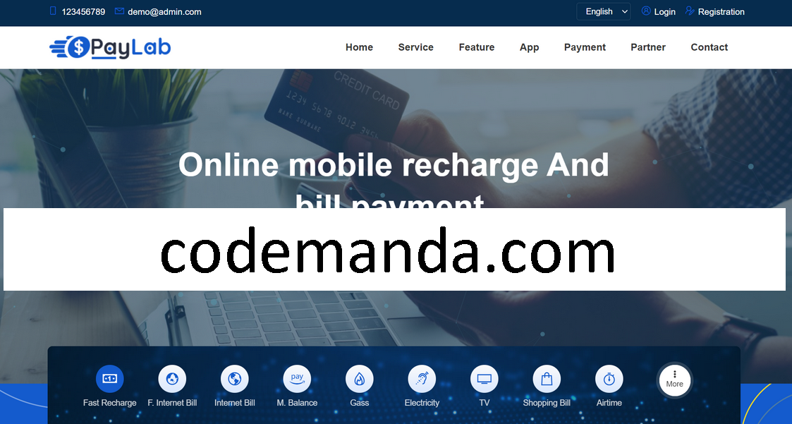 PayLab Mobile Recharge And Utility Bill Payment Platform