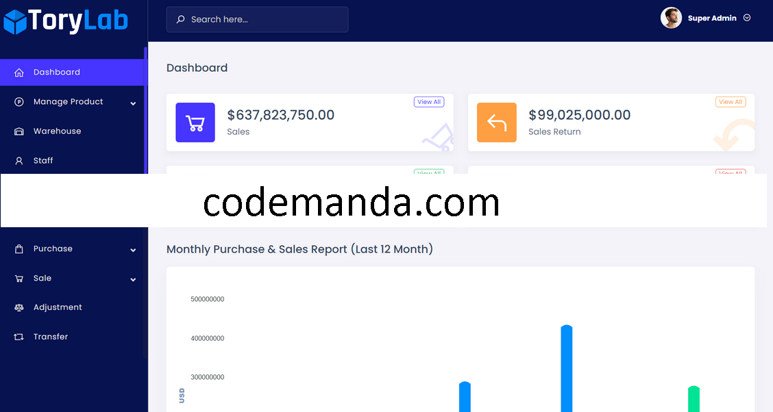 ToryLab Inventory Management System