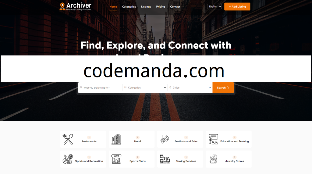 Archiver Directory Listing Platform