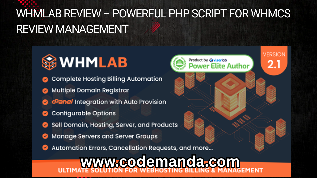 WHMLab Review – Powerful PHP Script