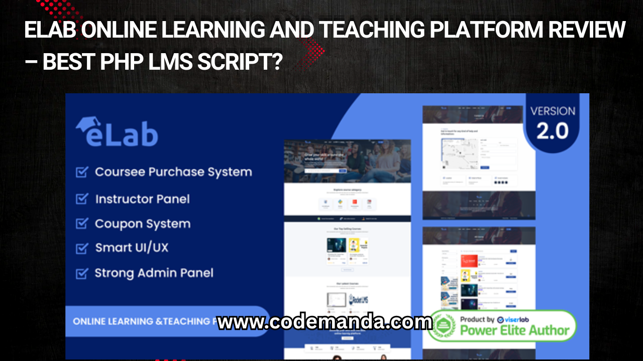 eLab Online Learning And Teaching Platform Review