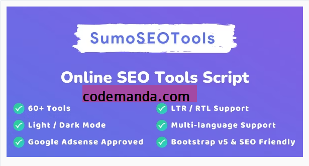 SumoSEOTools Online SEO Tools Script