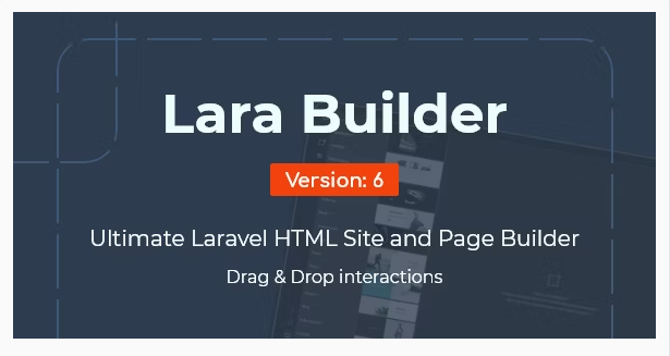 LaraBuilder Laravel Drag&Drop SaaS