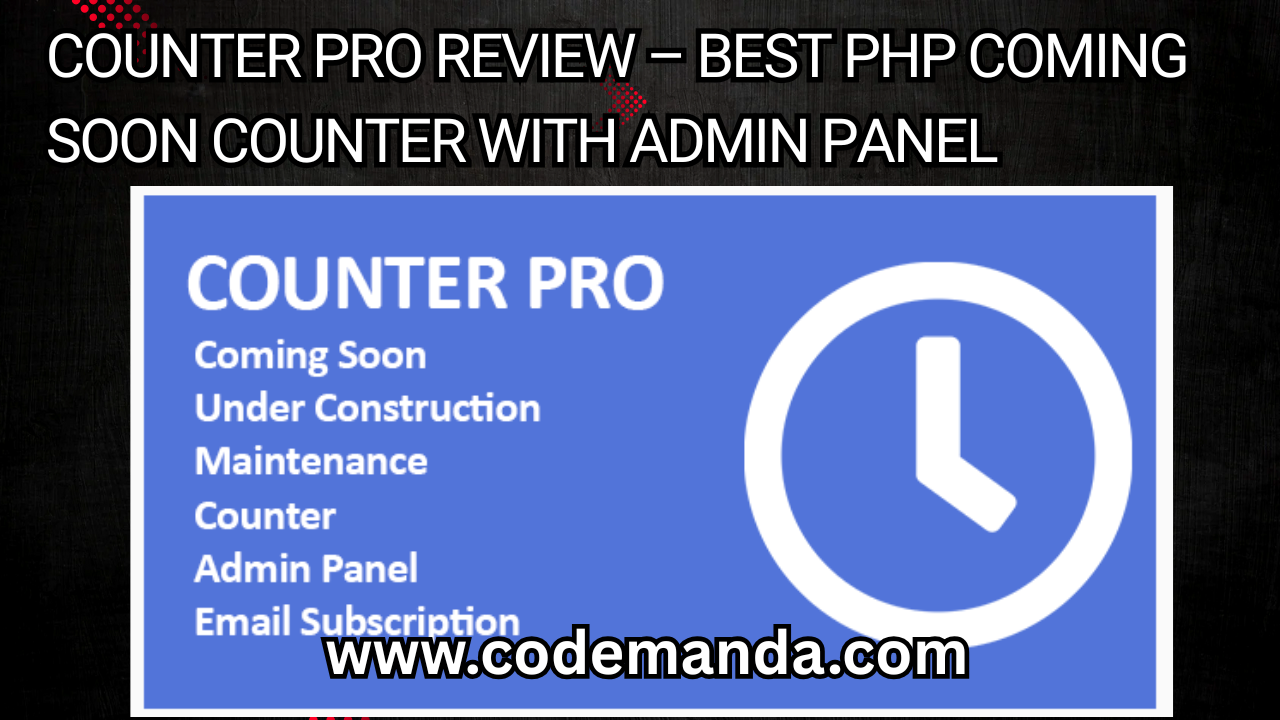Counter Pro Review – Best PHP Coming Soon