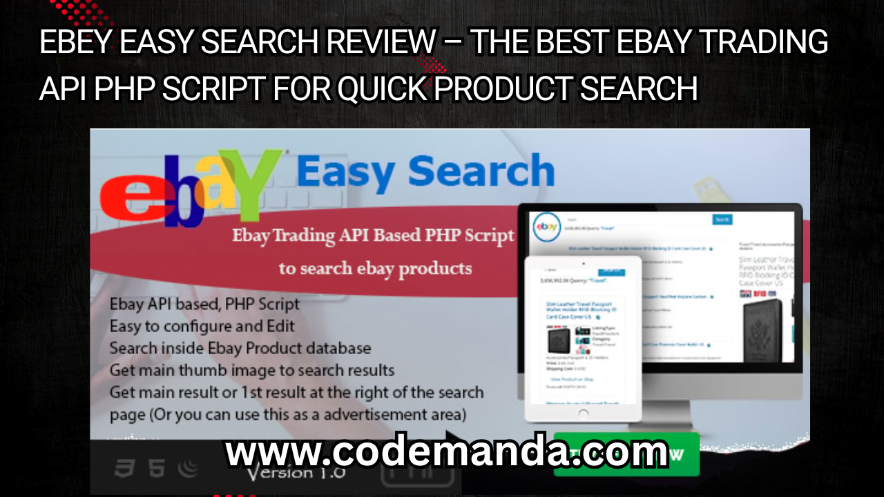 Ebey Easy Search Review – The Best Ebay Trading API PHP