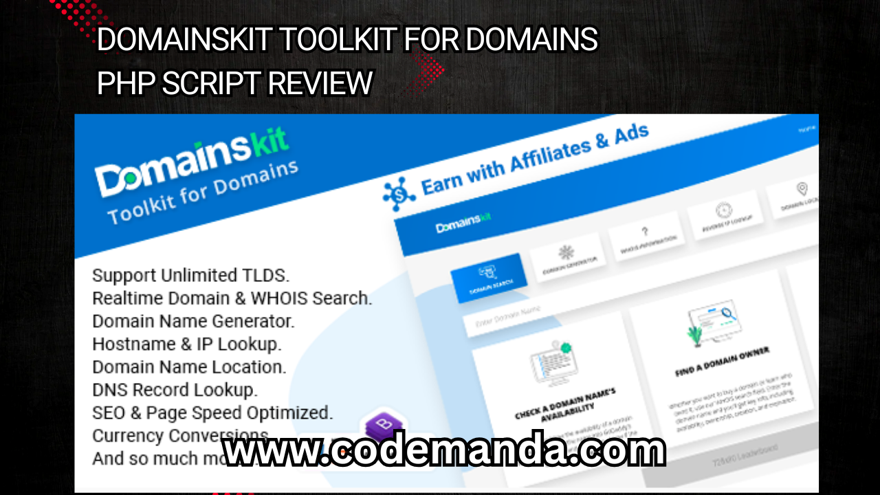 DomainsKit Toolkit for Domains PHP Script Review