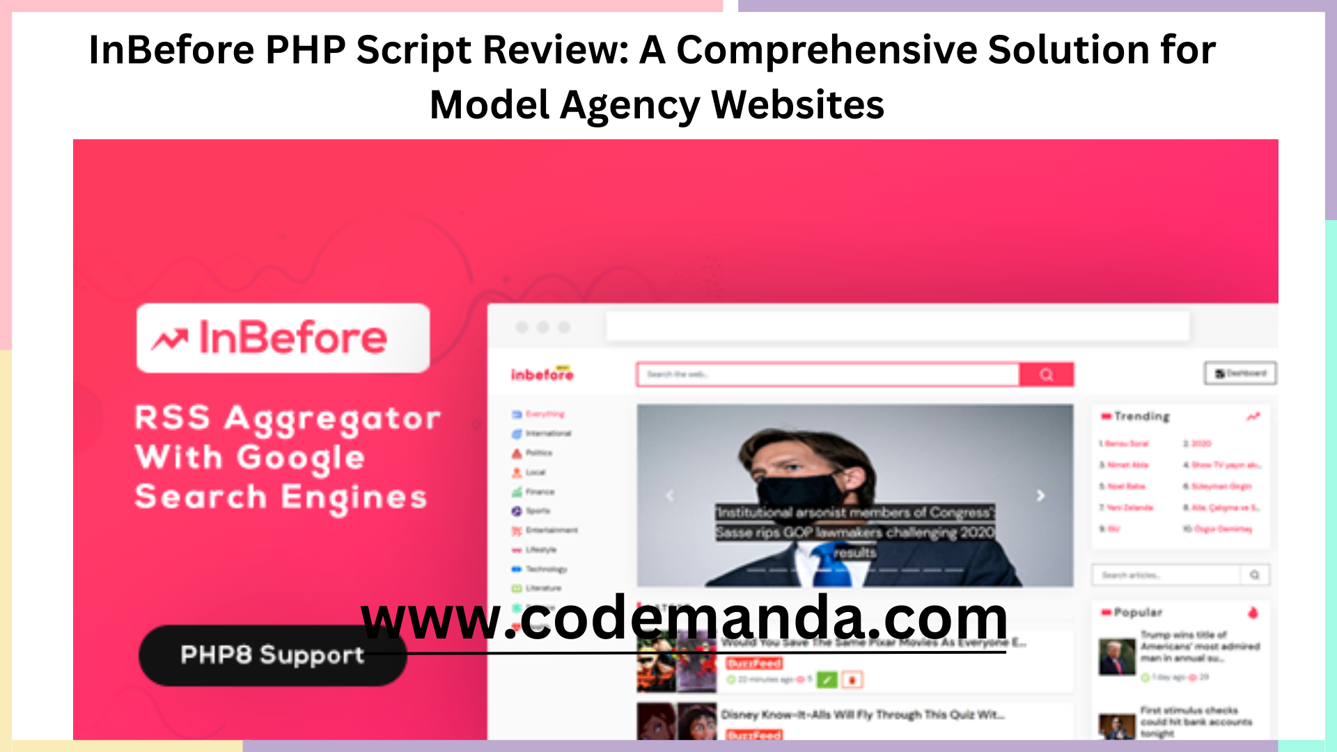 InBefore PHP Script Review A Comprehensive Solution for Model Agency Websites