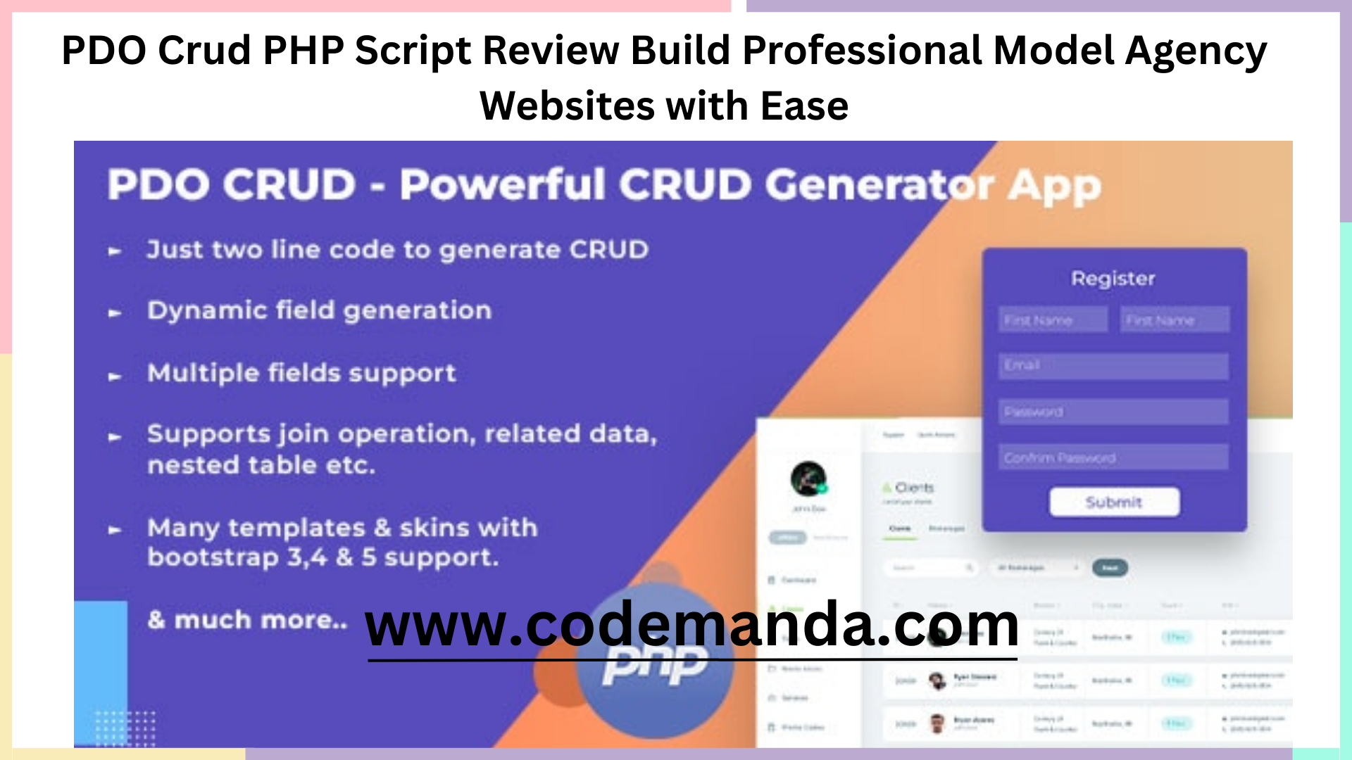 PDO Crud PHP Script Review Build Professional Model