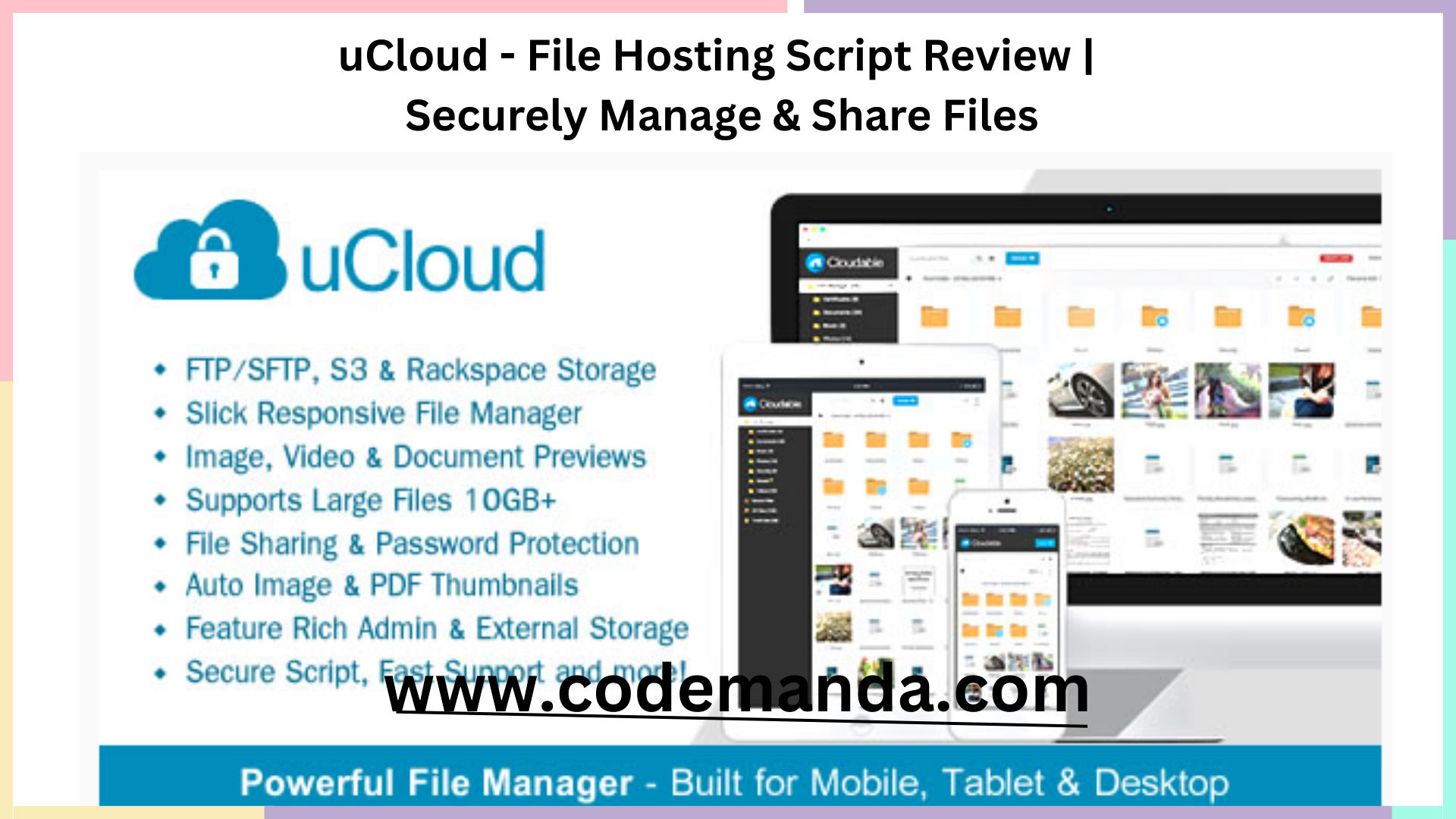 uCloud File Hosting Script Review