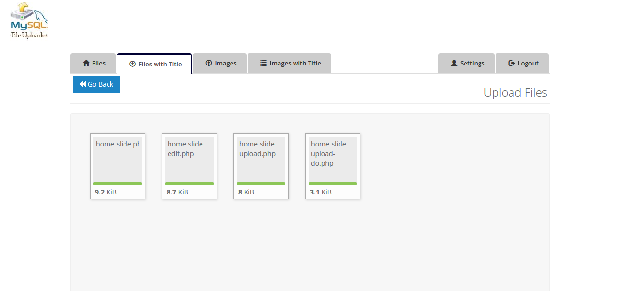 Usability screenshot