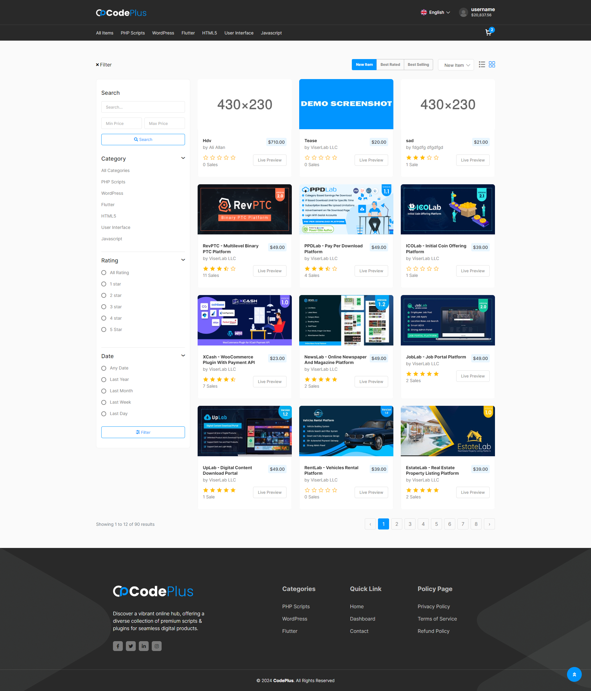 Usability screenshot