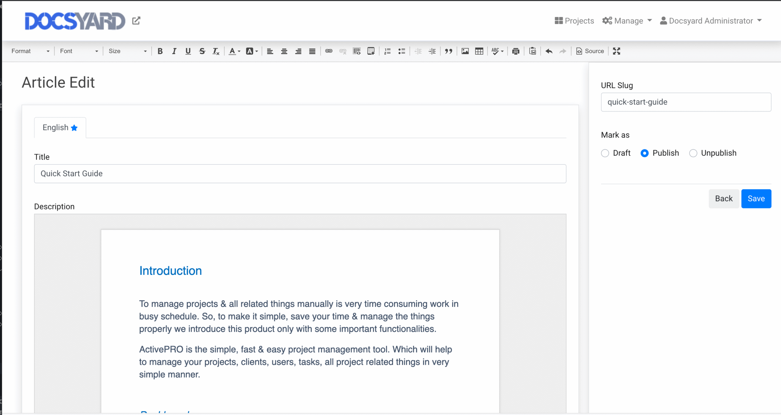 Usability screenshot
