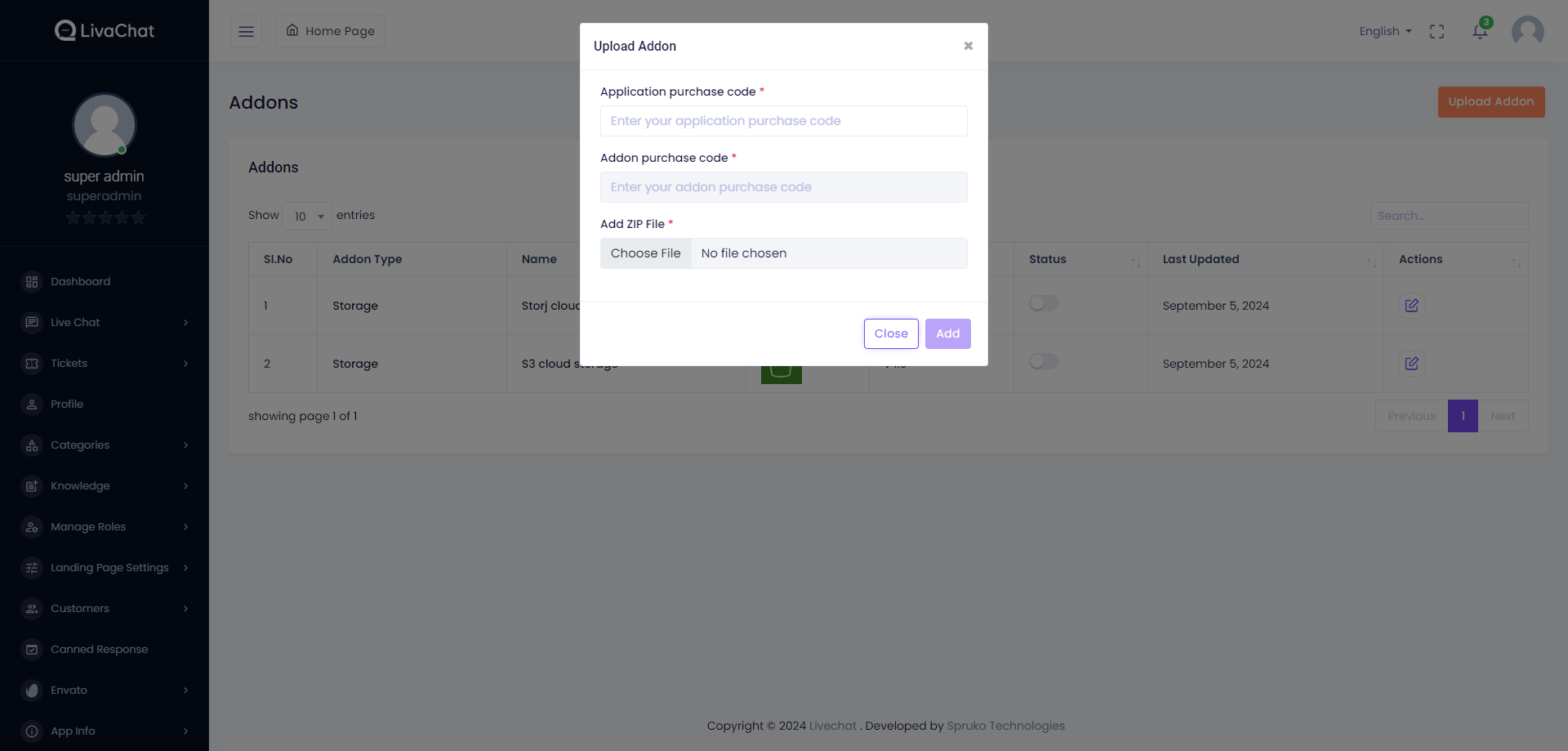 Usability screenshot