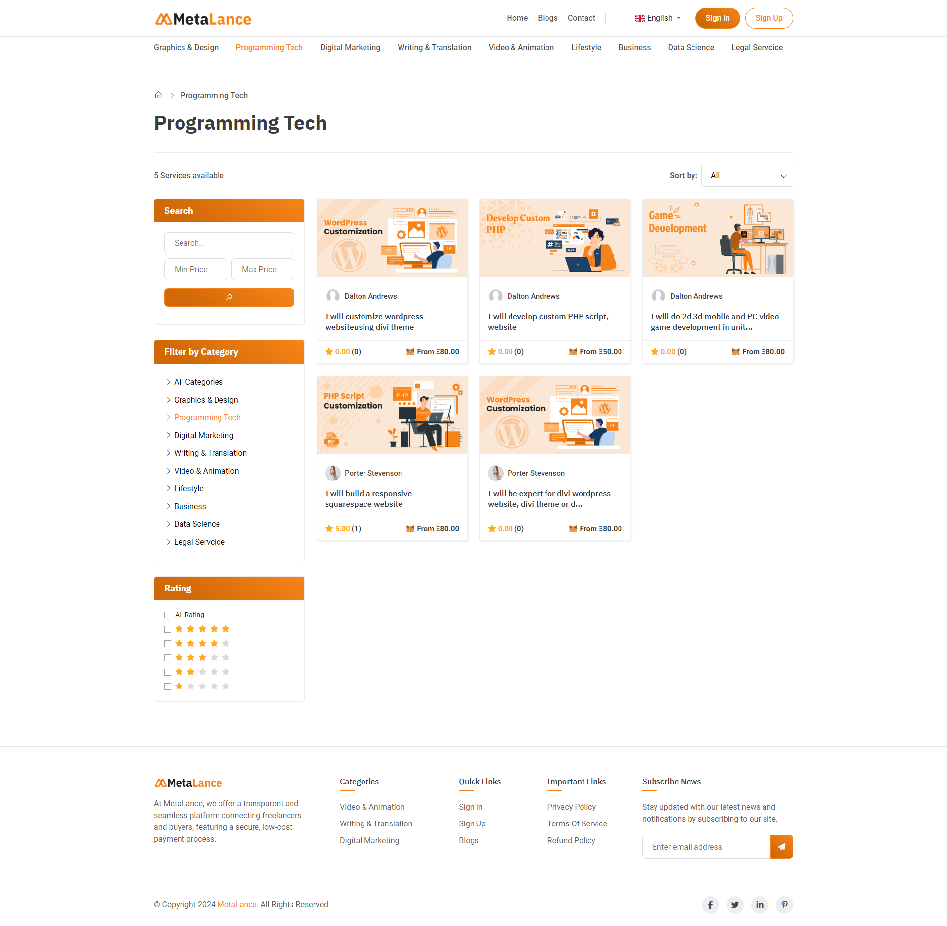 Usability screenshot