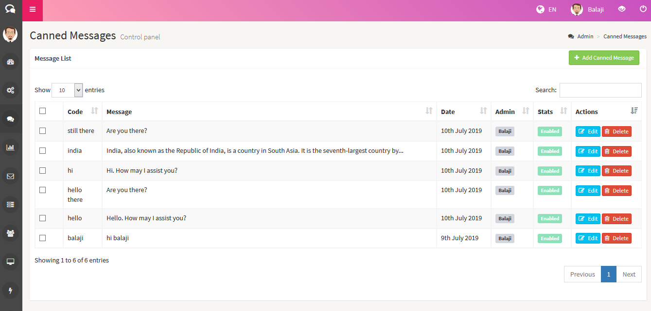 Usability screenshot