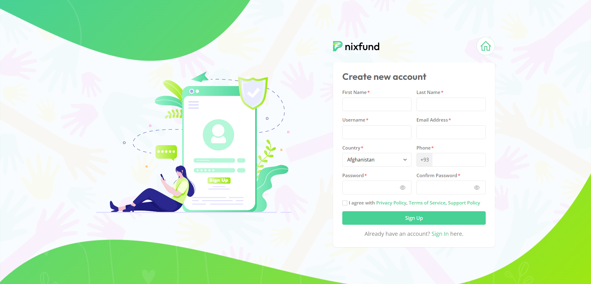 Usability screenshot