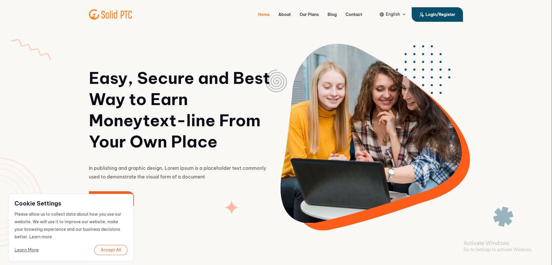 Usability screenshot