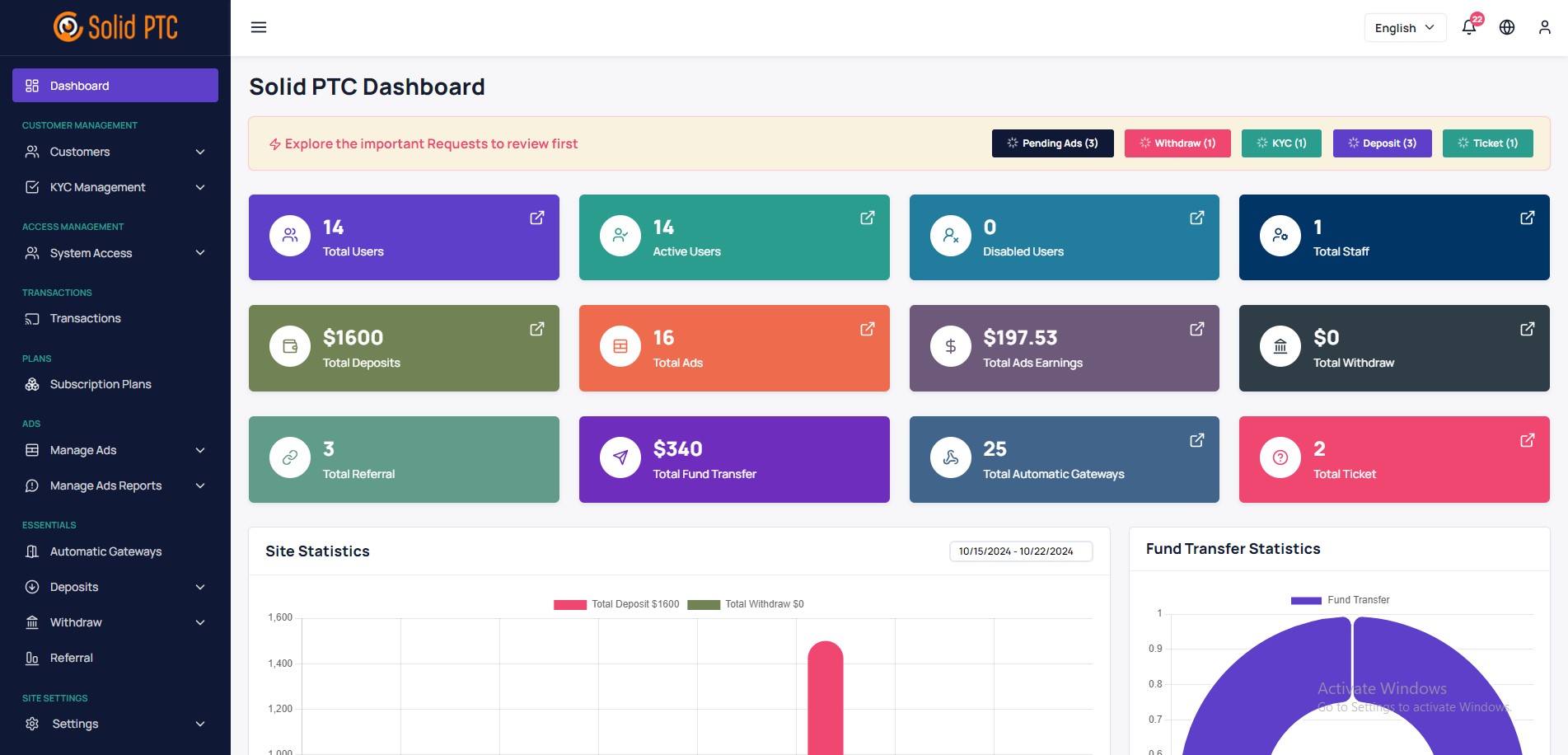Usability screenshot