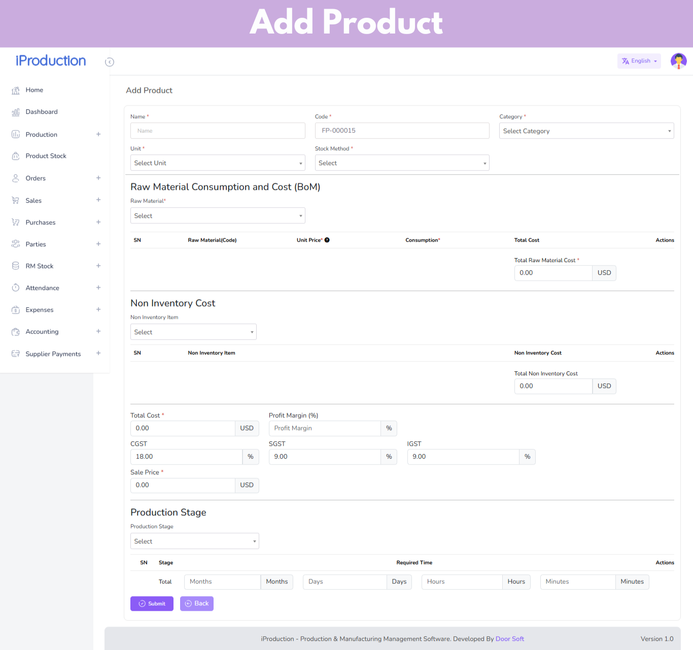 Usability screenshot