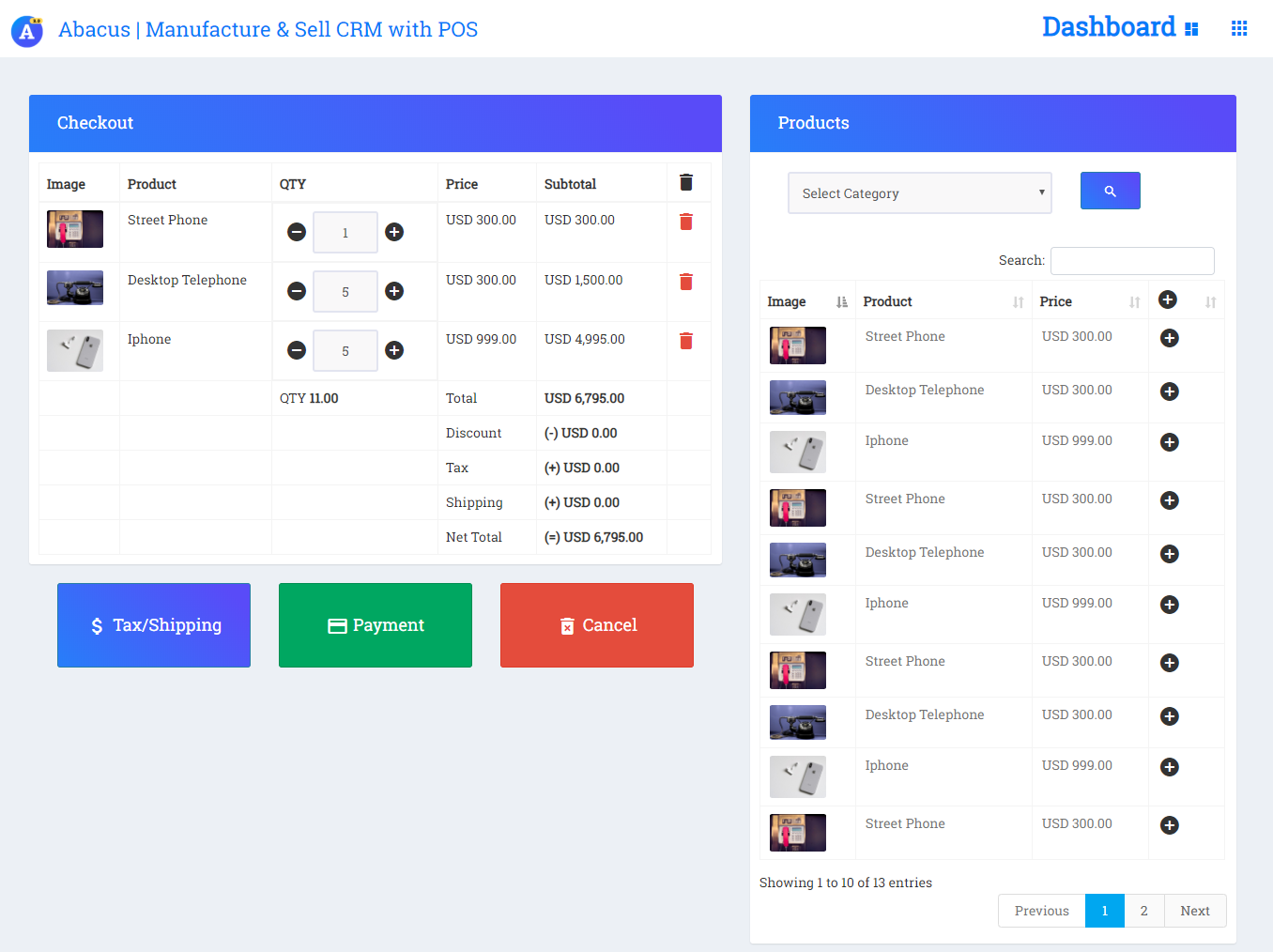 Usability screenshot