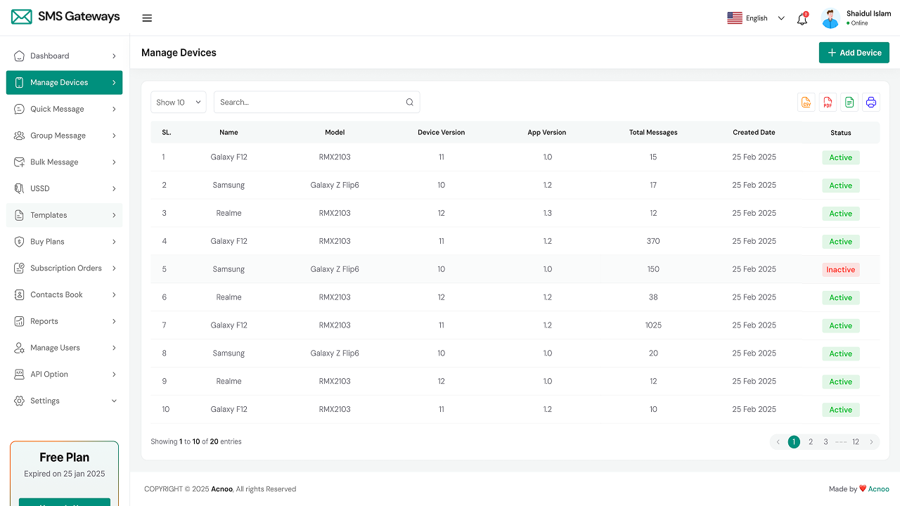 Usability screenshot