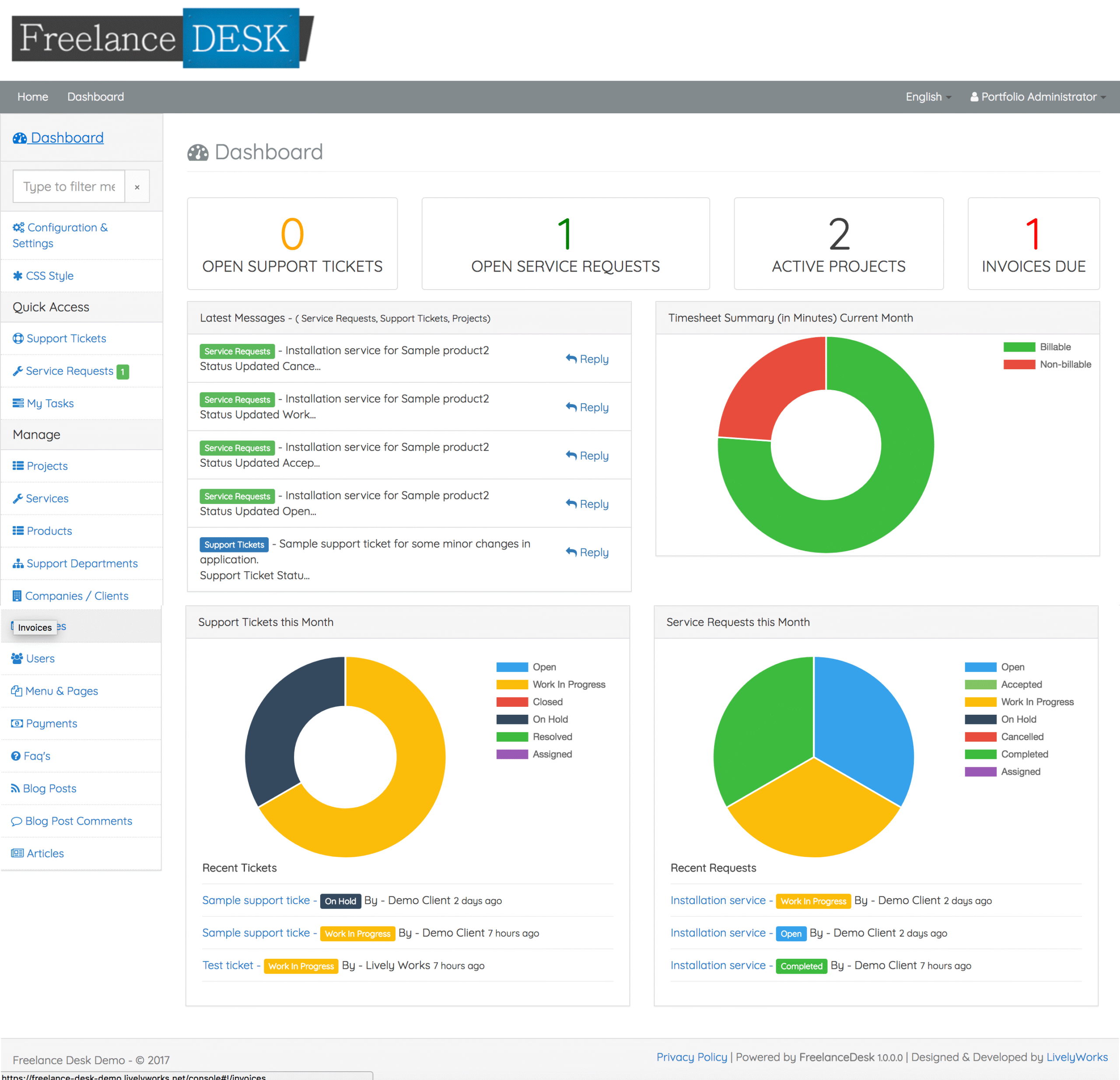 Usability screenshot