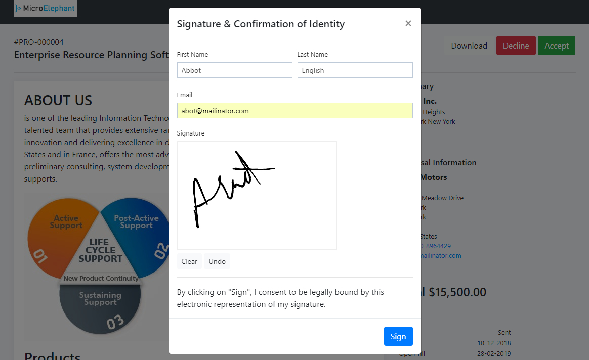 Usability screenshot