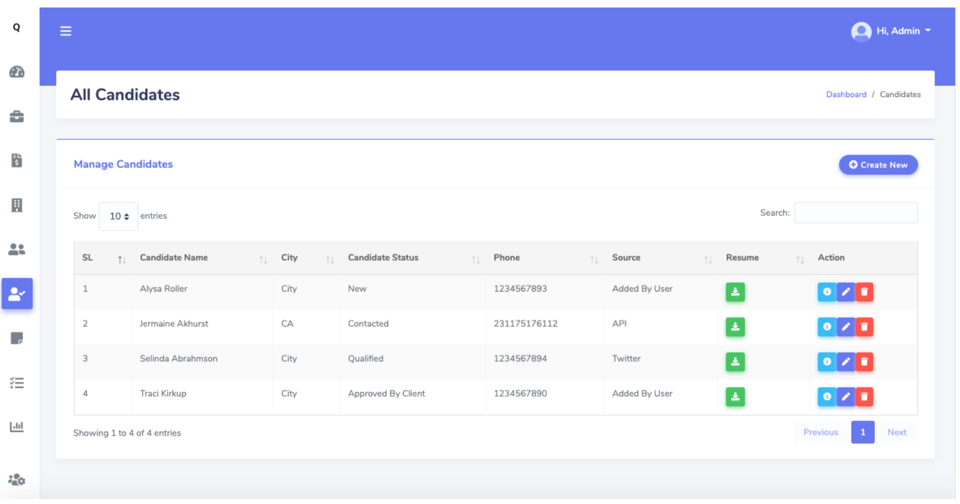 Usability screenshot