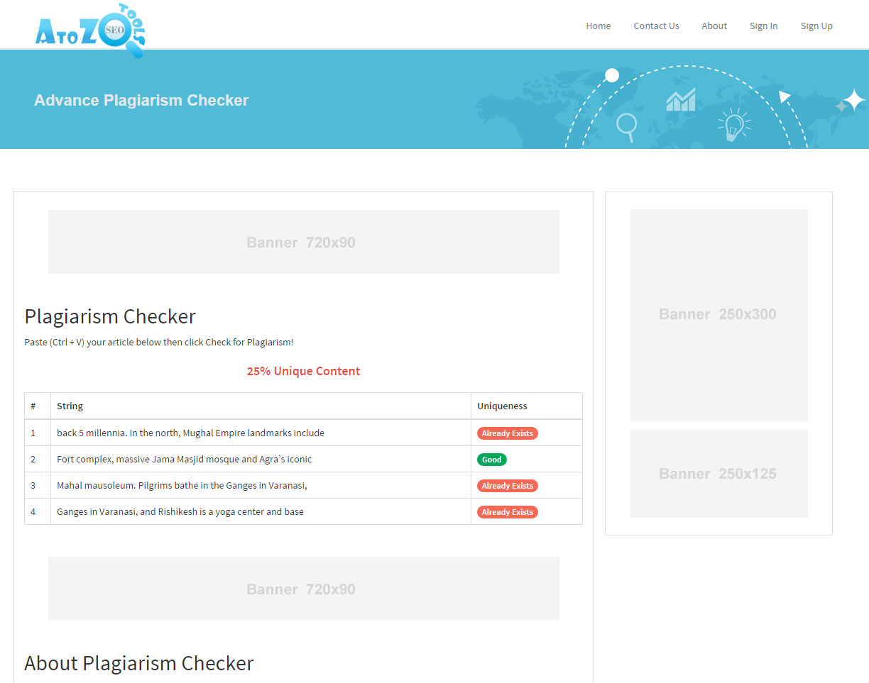 Usability screenshot
