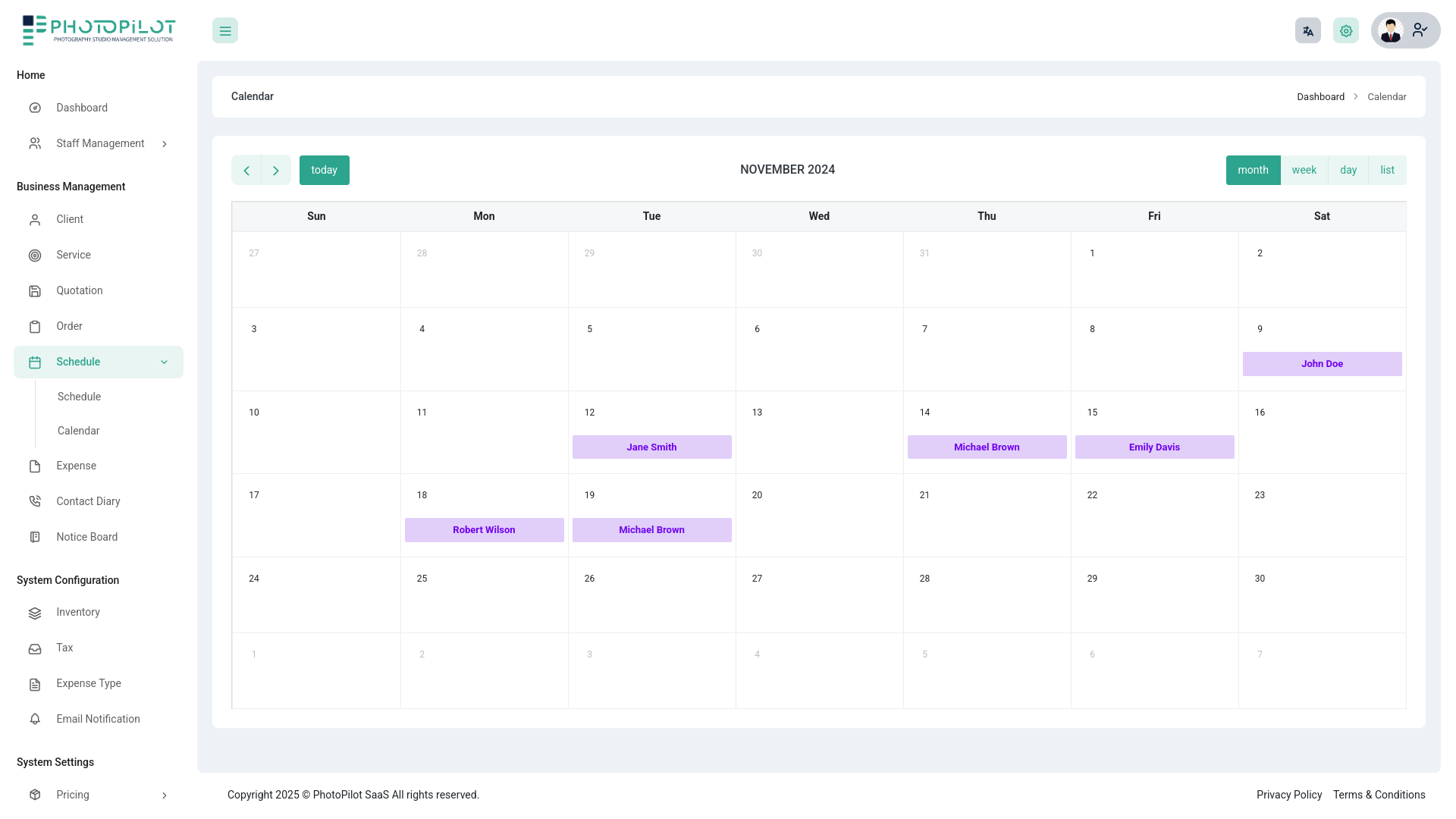 Usability screenshot