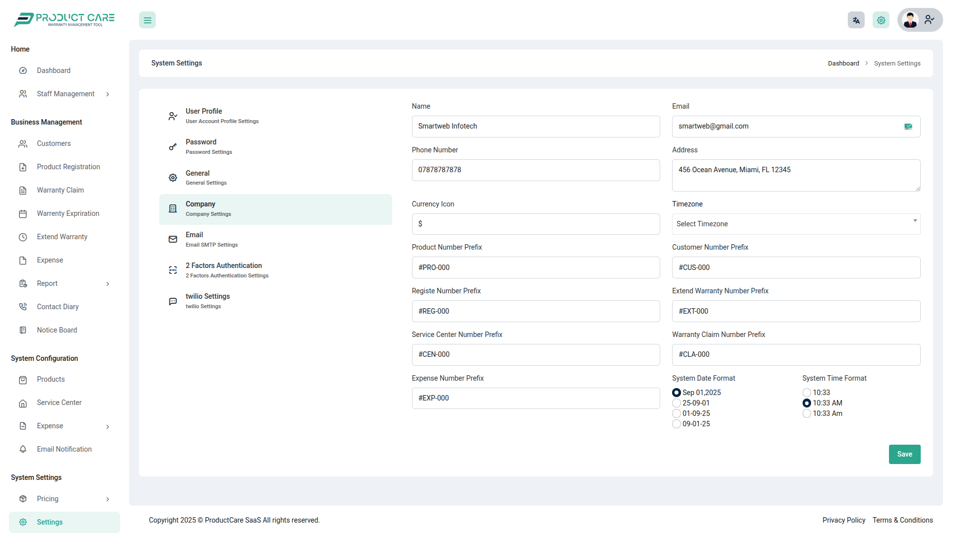 Usability screenshot