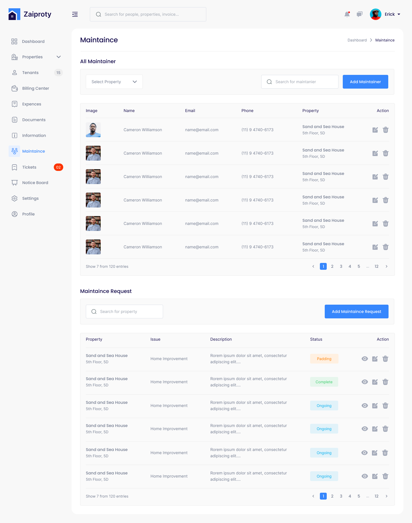Usability screenshot