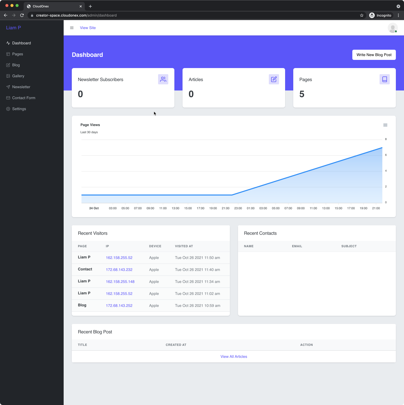 Usability screenshot