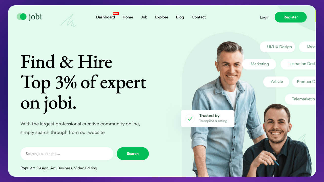 Usability screenshot
